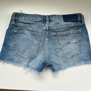 Embroidered Jean Shorts